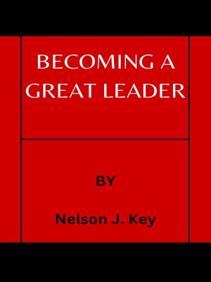 cover image of BECOMING a GREAT LEADER